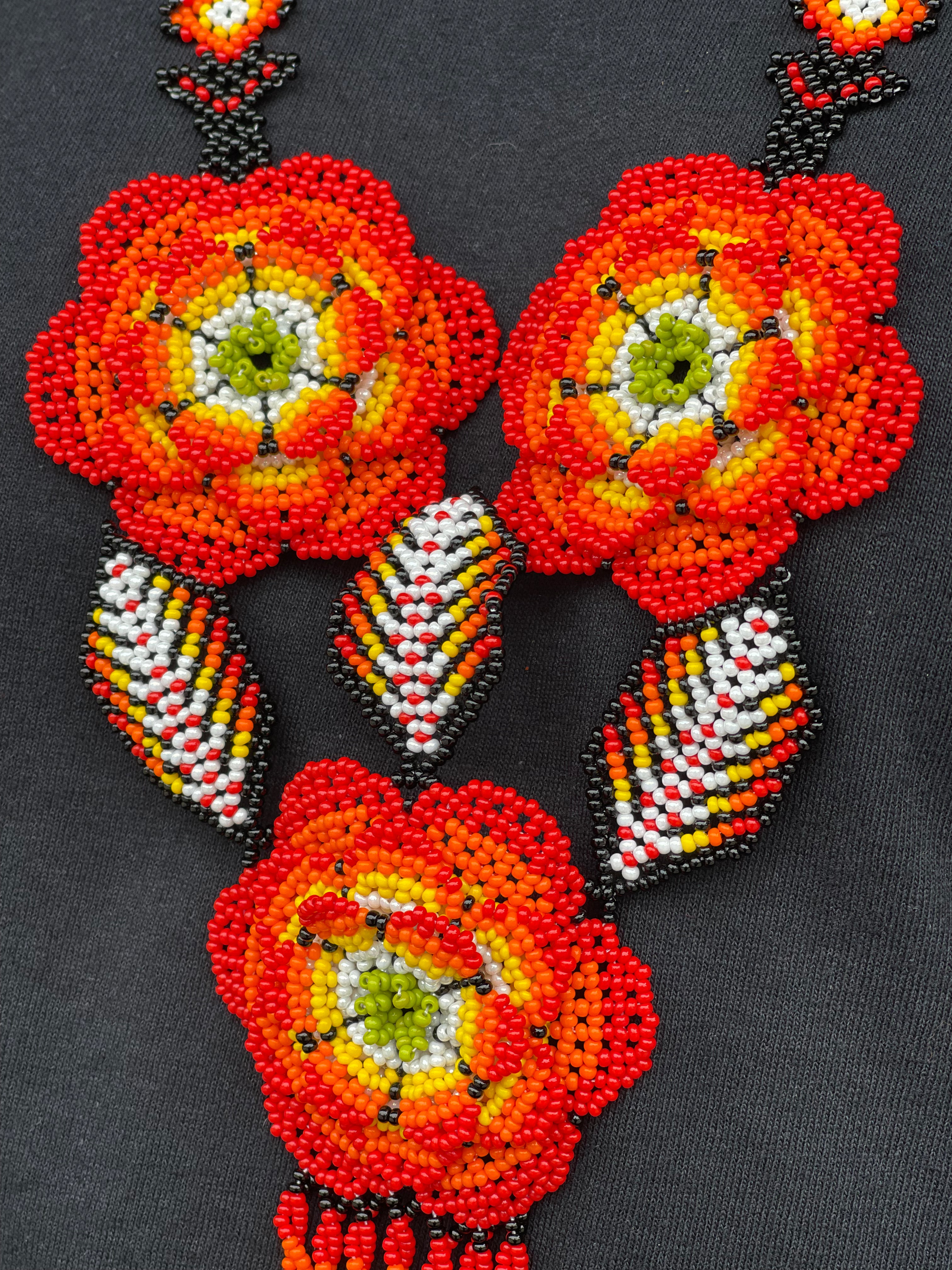 Floral Chaquira Set