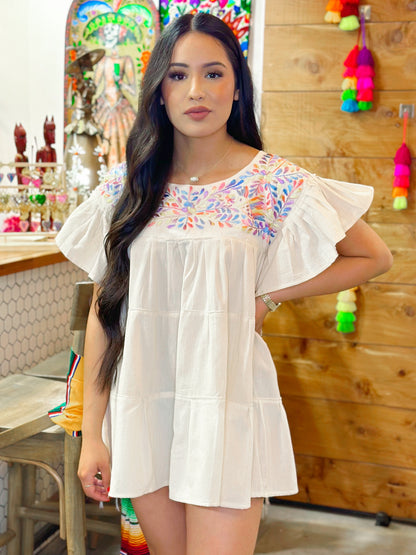 In Love Mini Tunic - Off White