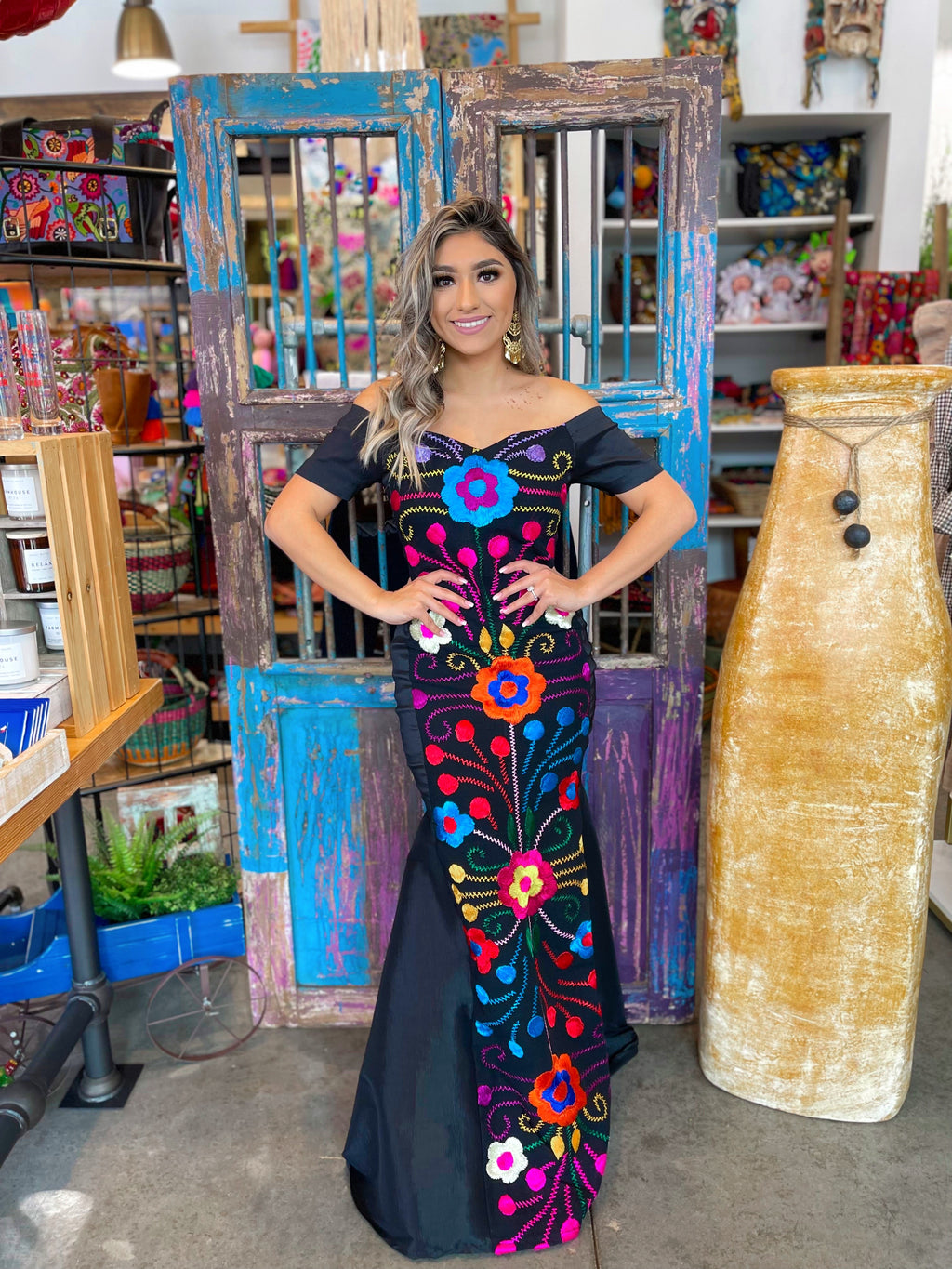 Mermaid Gala - Black Multi. (XS,S,L)